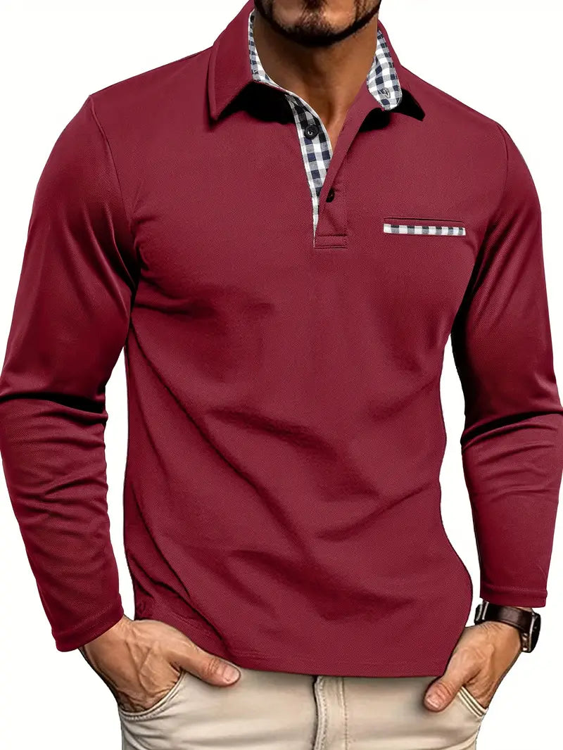 Laluna® | Poloshirt met lange mouwen