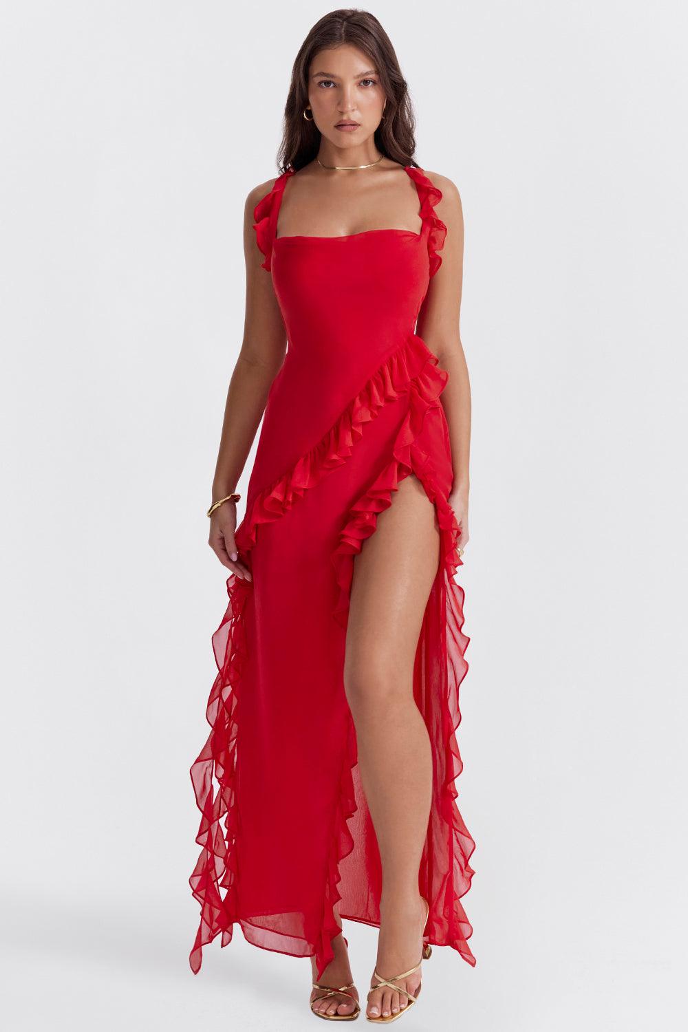 Laluna® | Maxi jurk Met Ruches