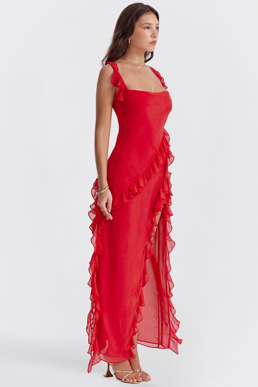 Laluna® | Maxi jurk Met Ruches
