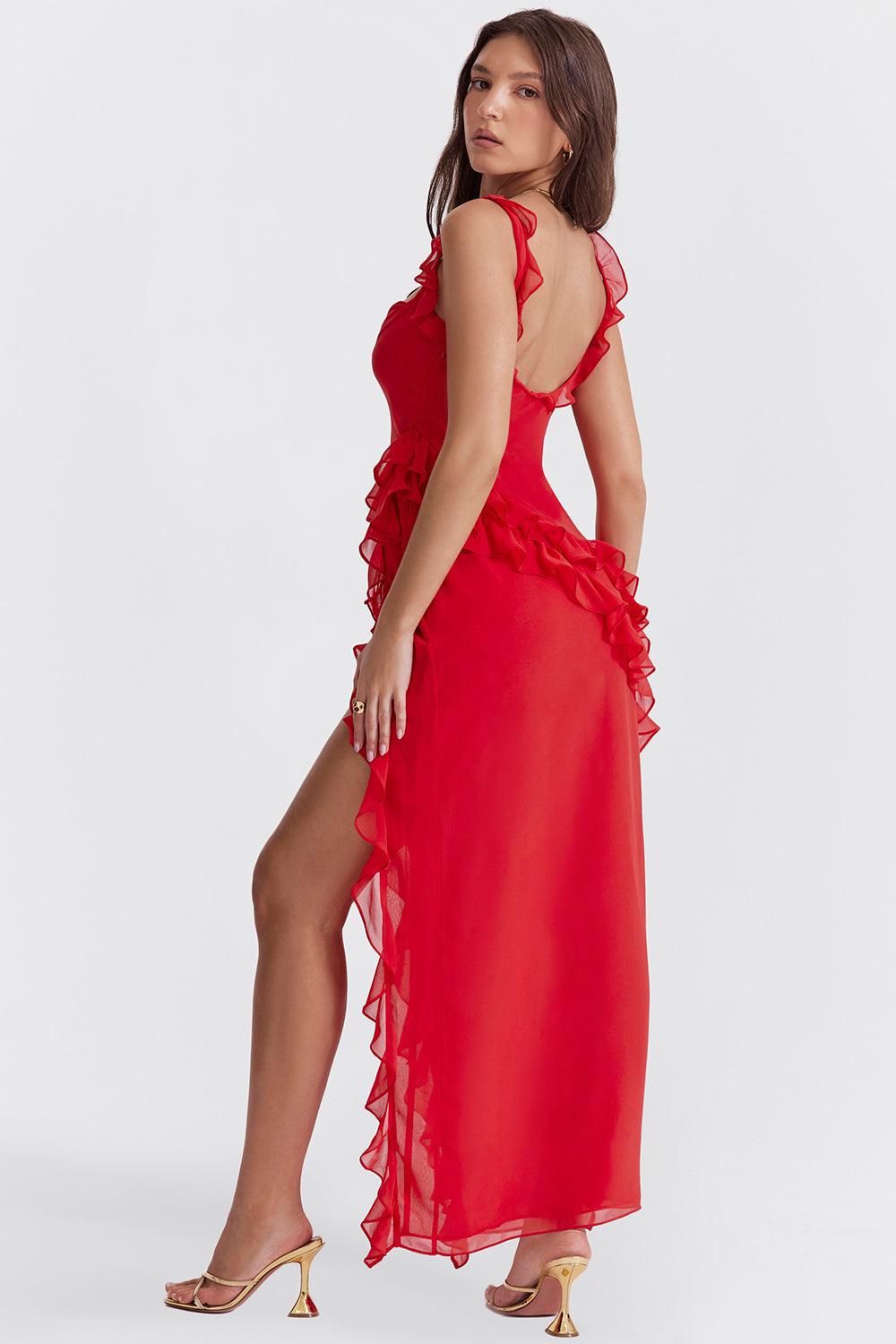 Laluna® | Maxi jurk Met Ruches