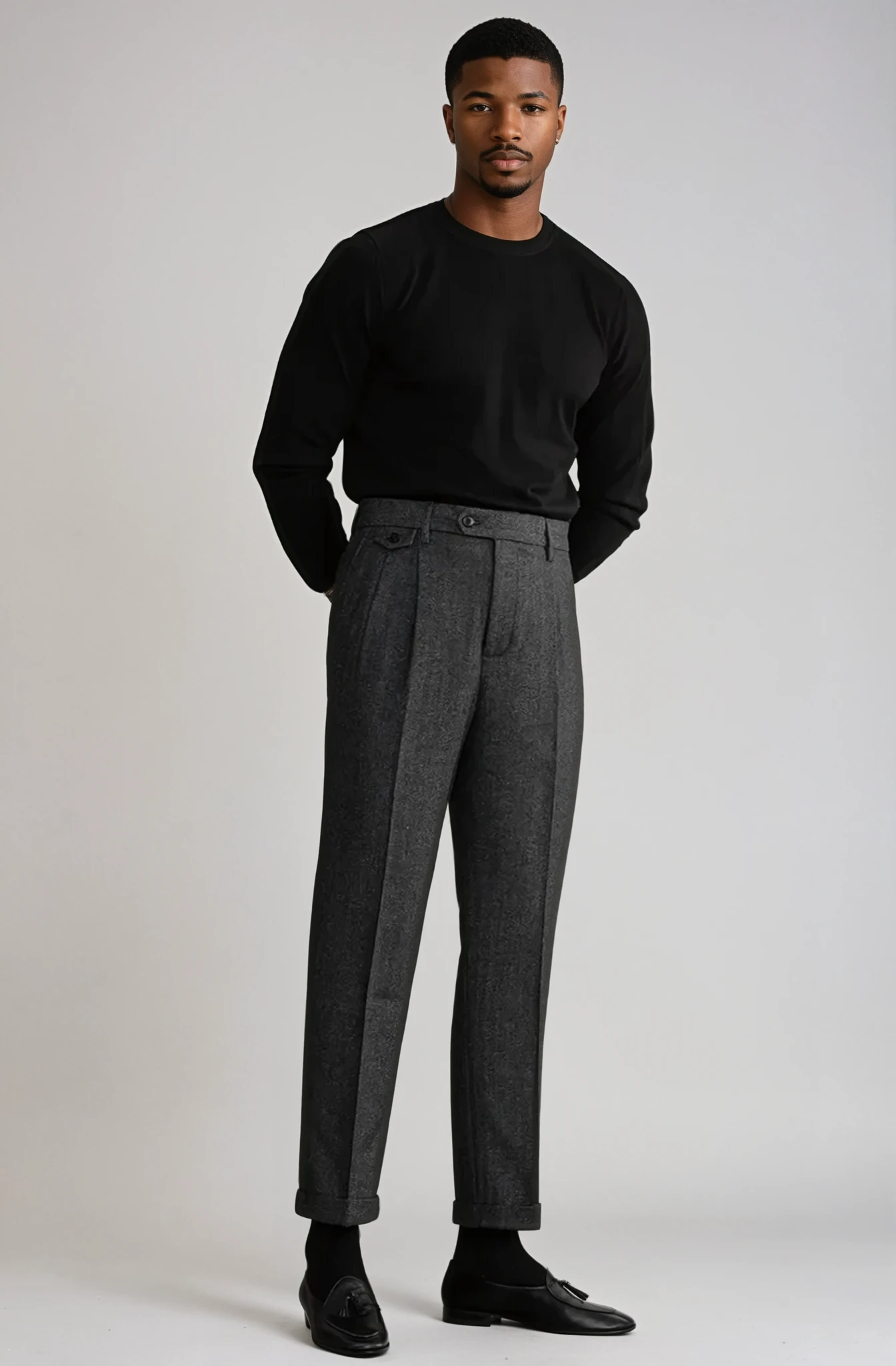 Laluna® | Modieuze Wollen Broek