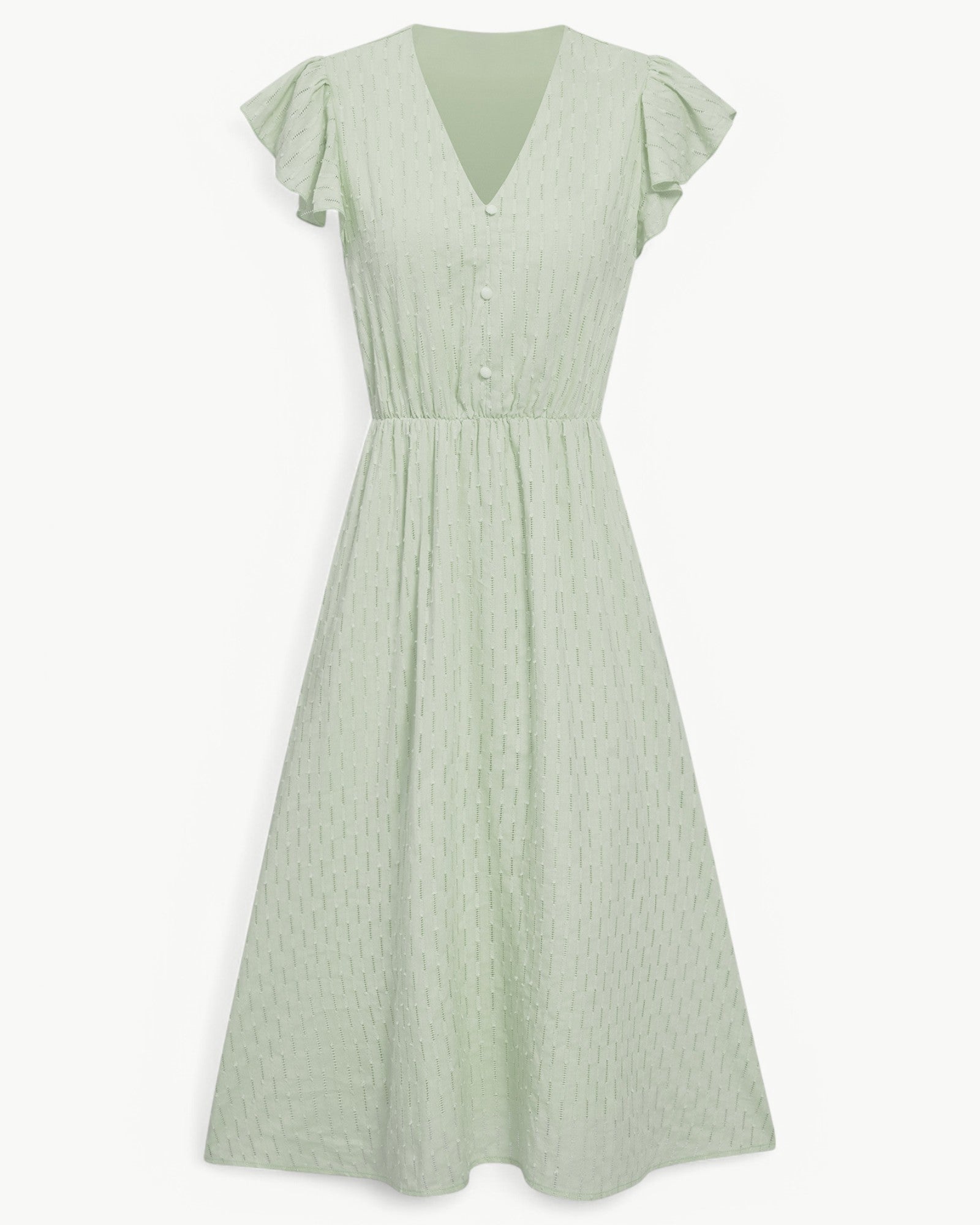 Lara | V-hals midi-jurk