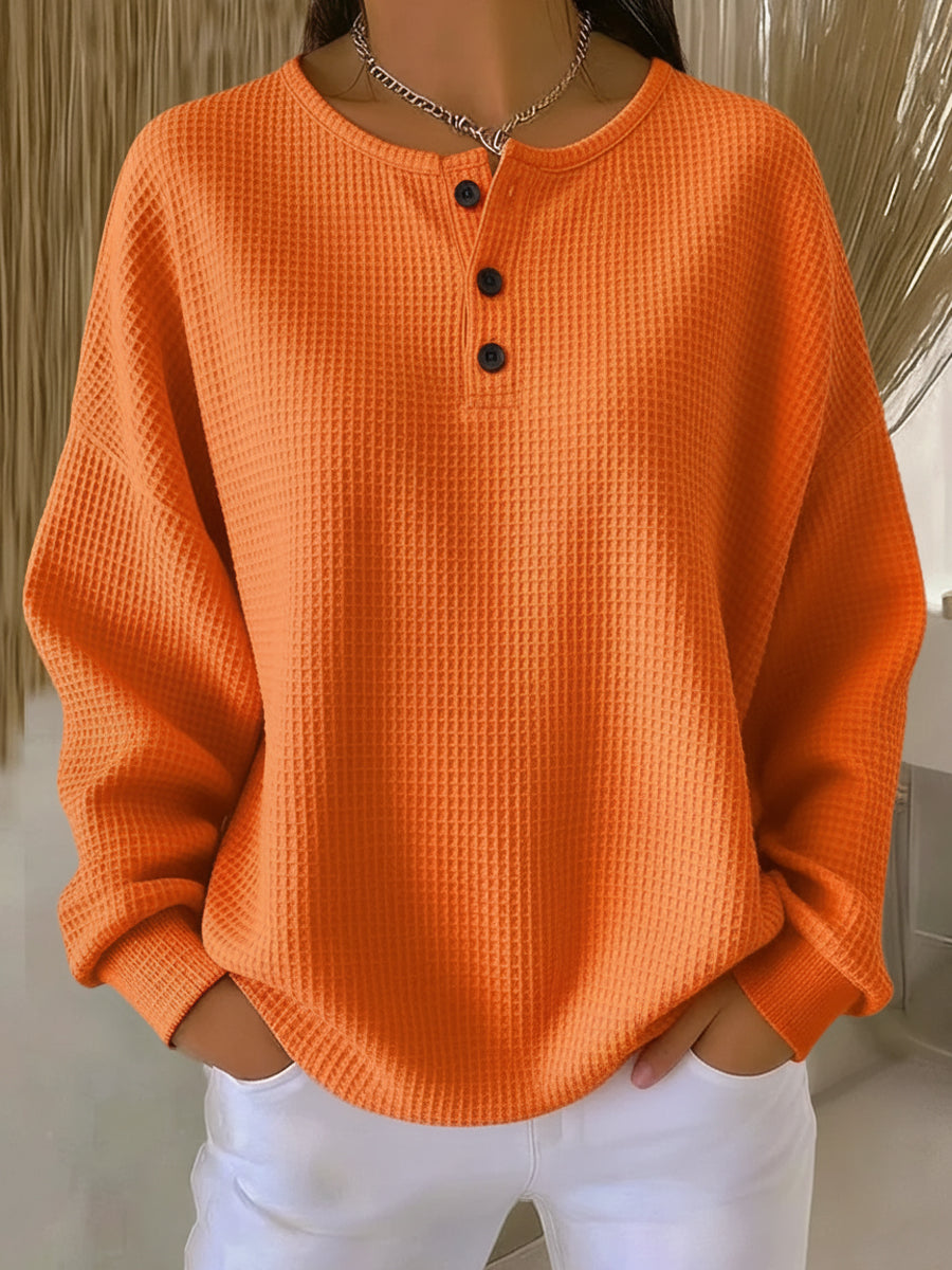 Stijlvolle casual Henley-top