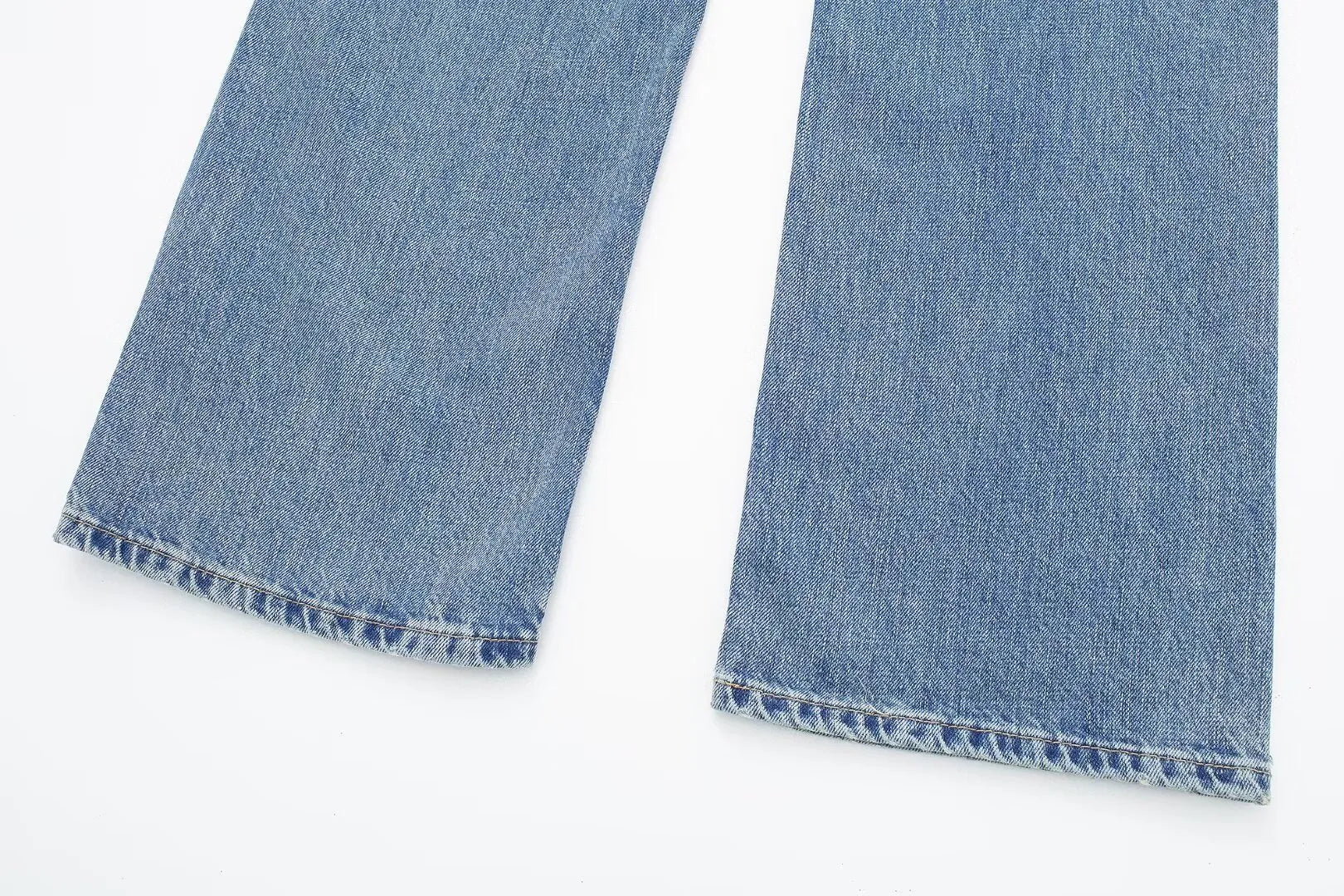 LALUNA® | STRAIGHT WHITE BOXER JEANS