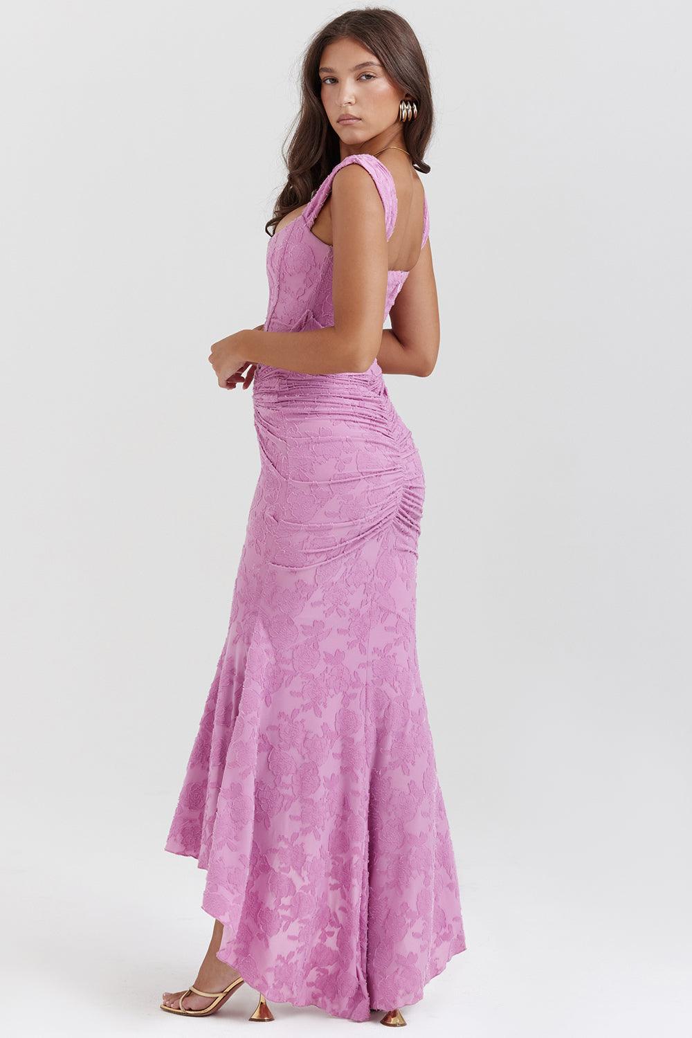 Laluna® | Getextureerd Maxi Jurk