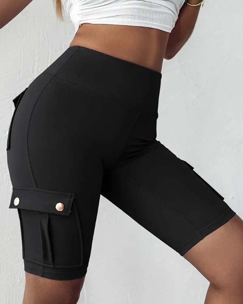 Laluna® | High-waisted shorts met zakken 2+1 Gratis