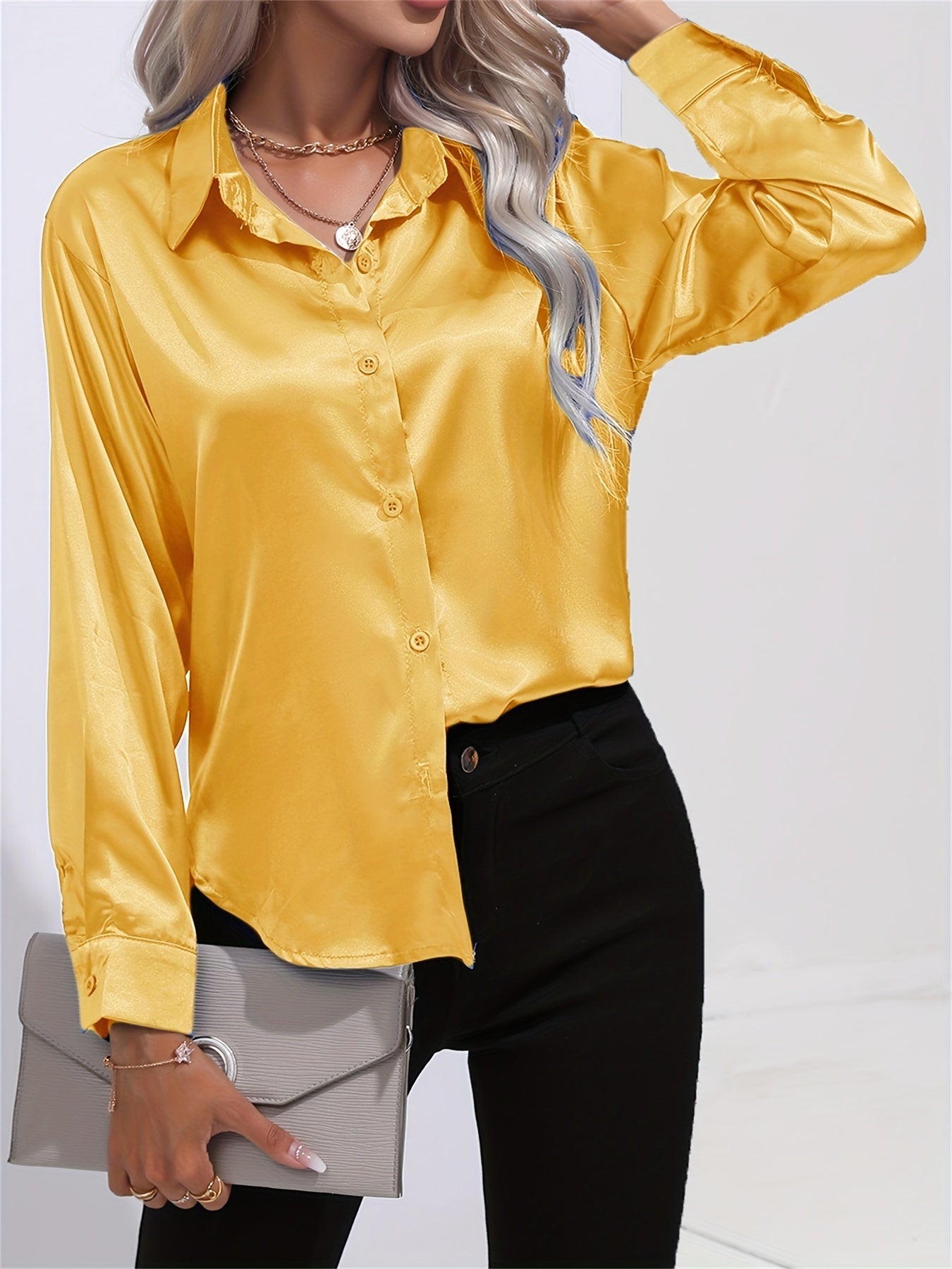 LALUNA® | SATIJNEN BLOUSE