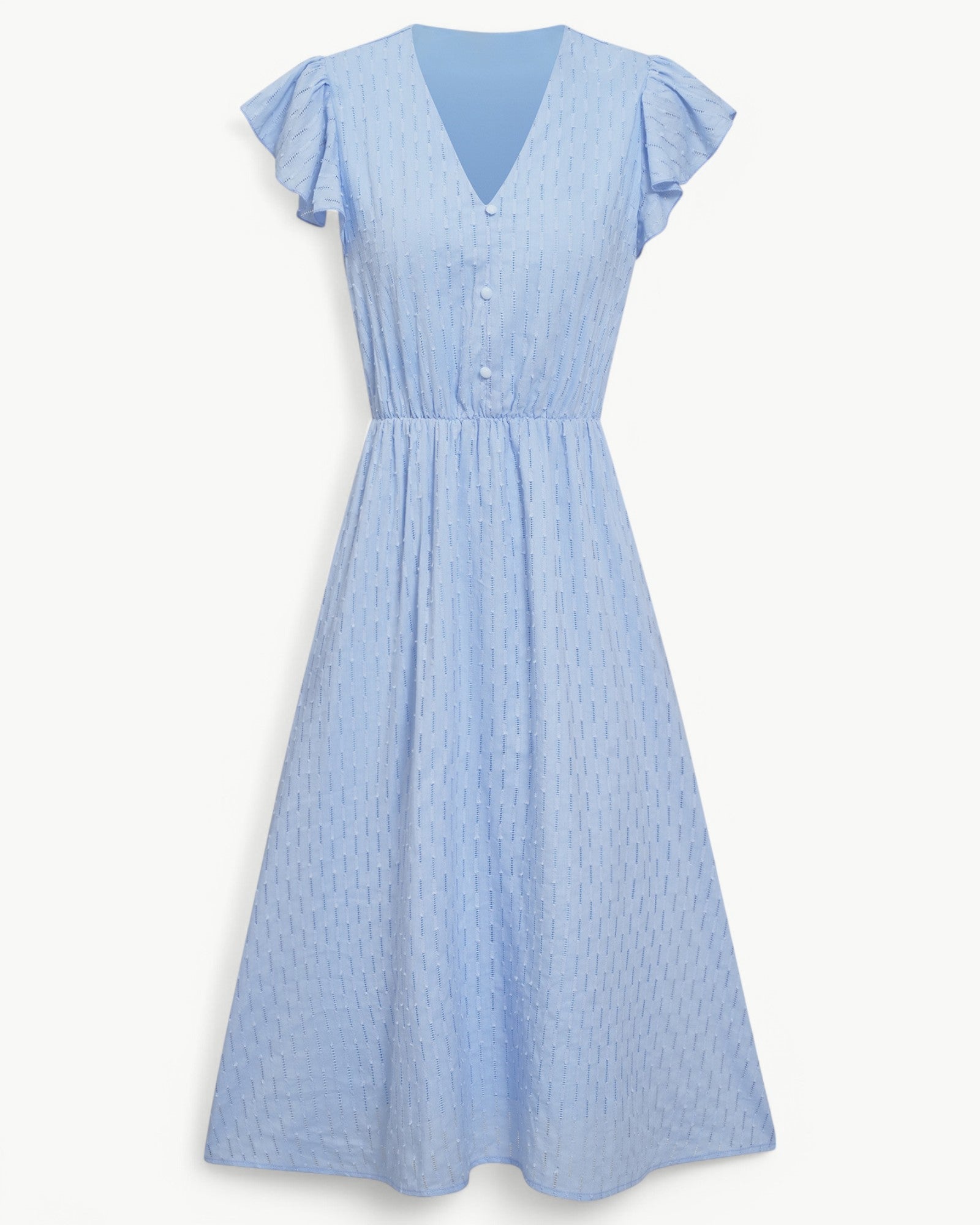 Lara | V-hals midi-jurk