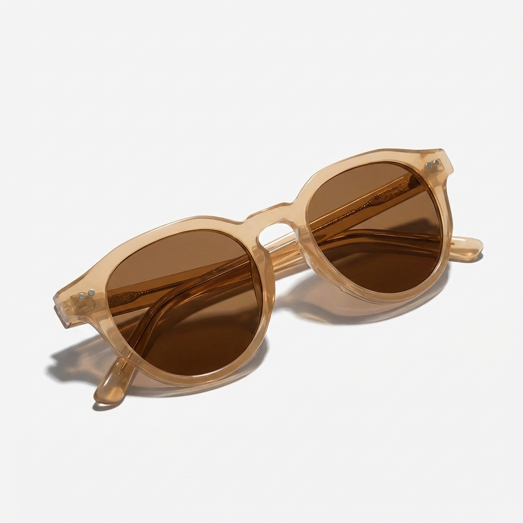 Vintage Ronde Zonnebril – Luxe Design