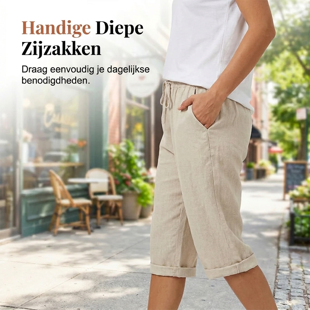 Laluna® | Katoen linnen Dames Shorts 2+1 Gratis