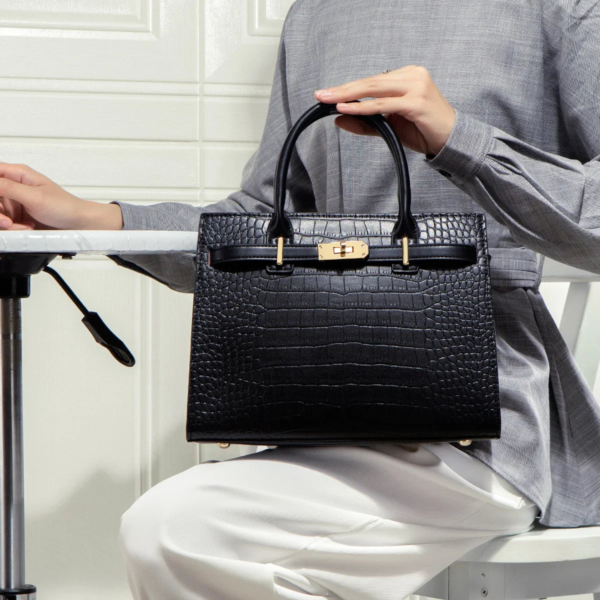 Laluna® | The Allure Croco Bag