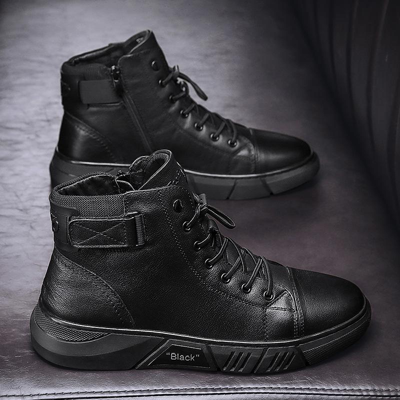 Blackridge | Zwarte Leren Herenschoenen