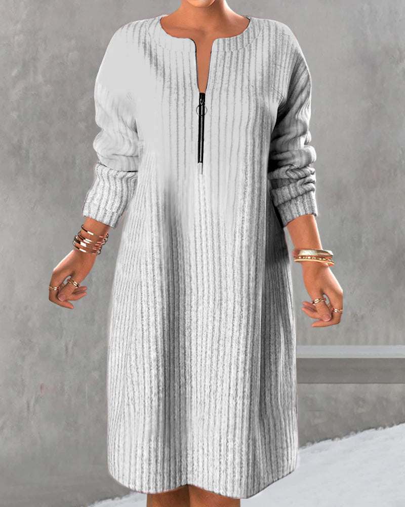 Laluna® | Casual Jurk met Ritssluiting