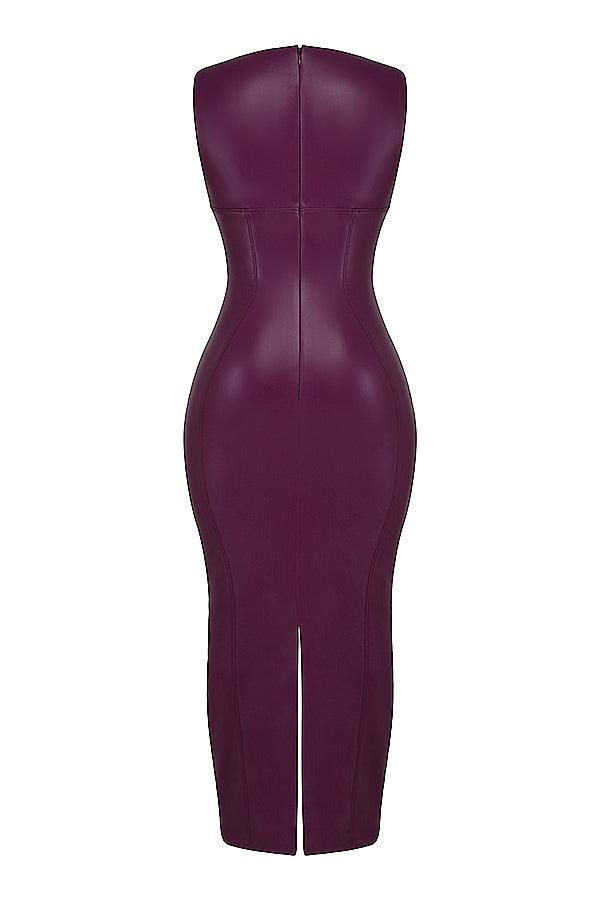 Laluna® | Luxe Leren Maxi Jurk