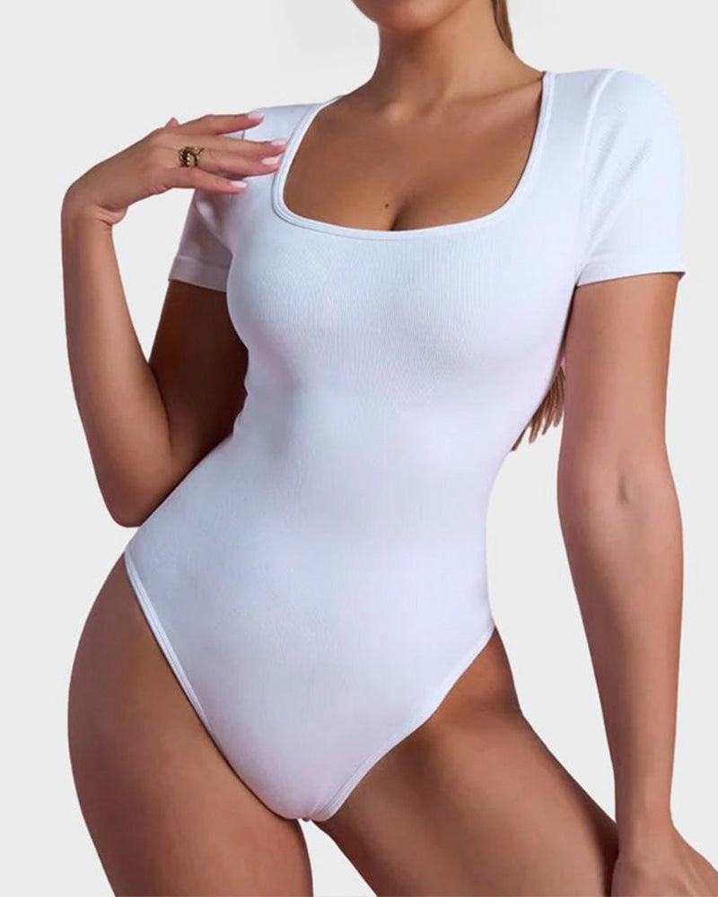 LALUNA® | BASIC SQUARE NECK BODYSUIT