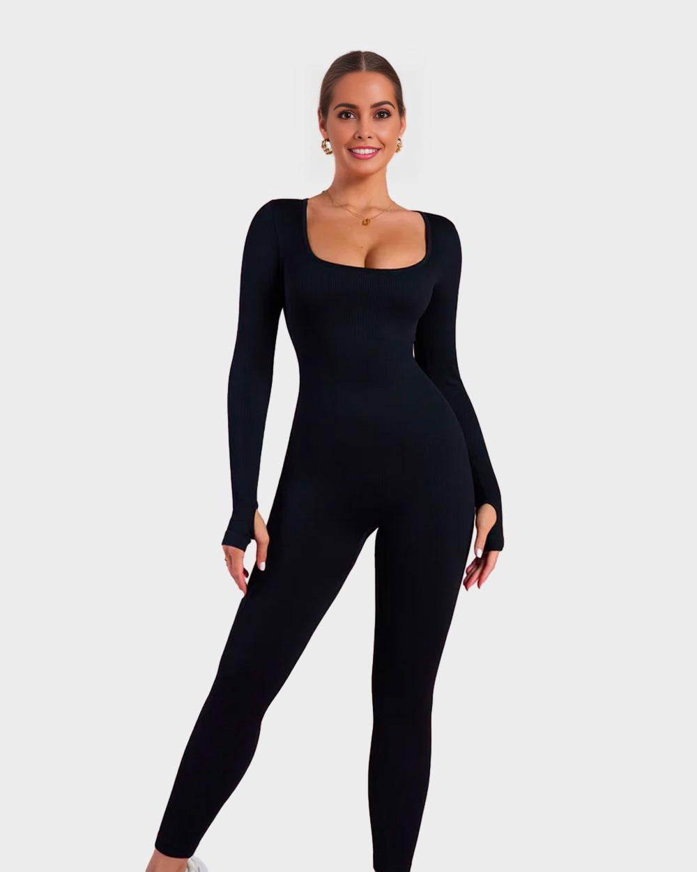 LALUNA® | LANGE MOUWEN SHAPER JUMPSUIT