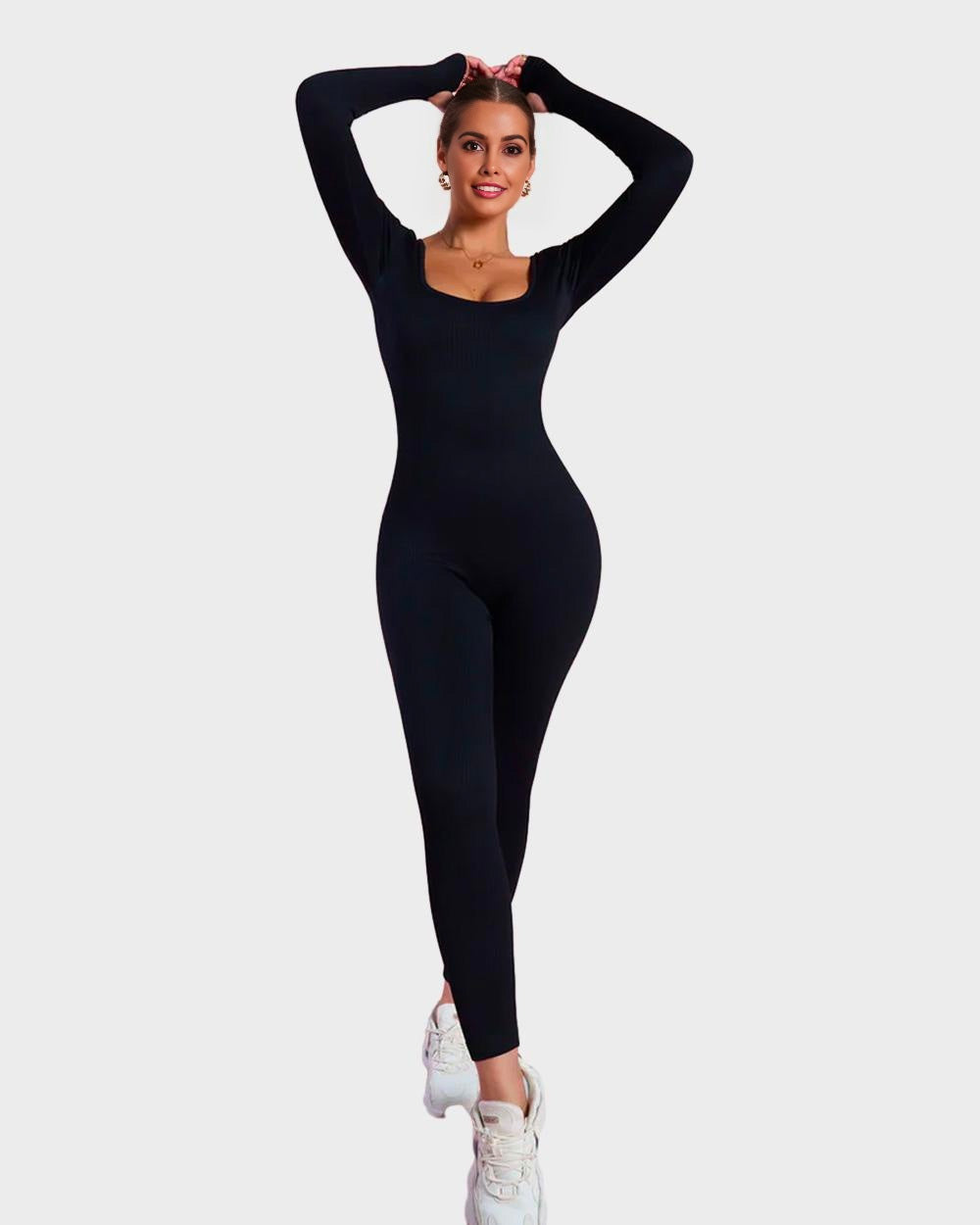 LALUNA® | LANGE MOUWEN SHAPER JUMPSUIT