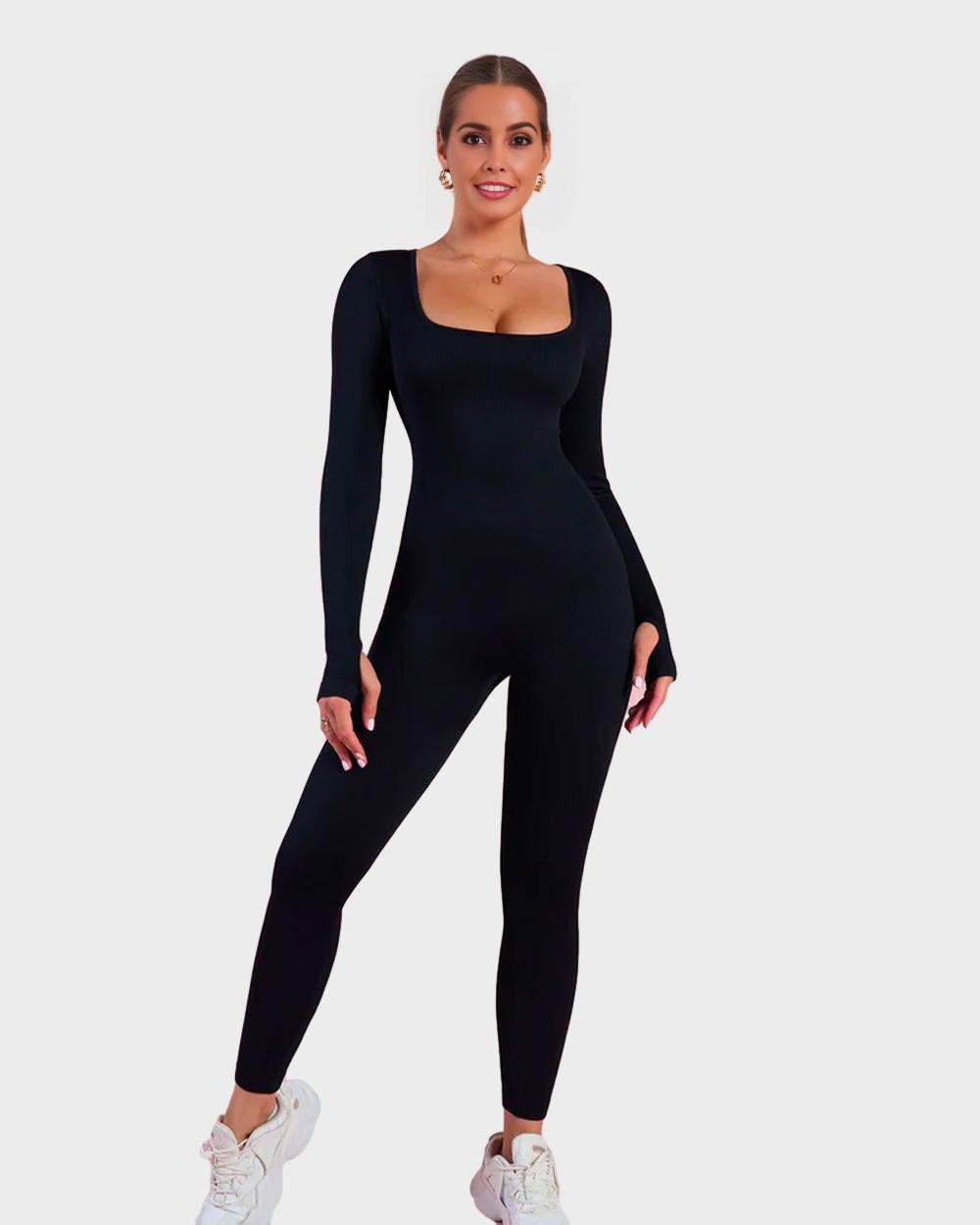 LALUNA® | LANGE MOUWEN SHAPER JUMPSUIT