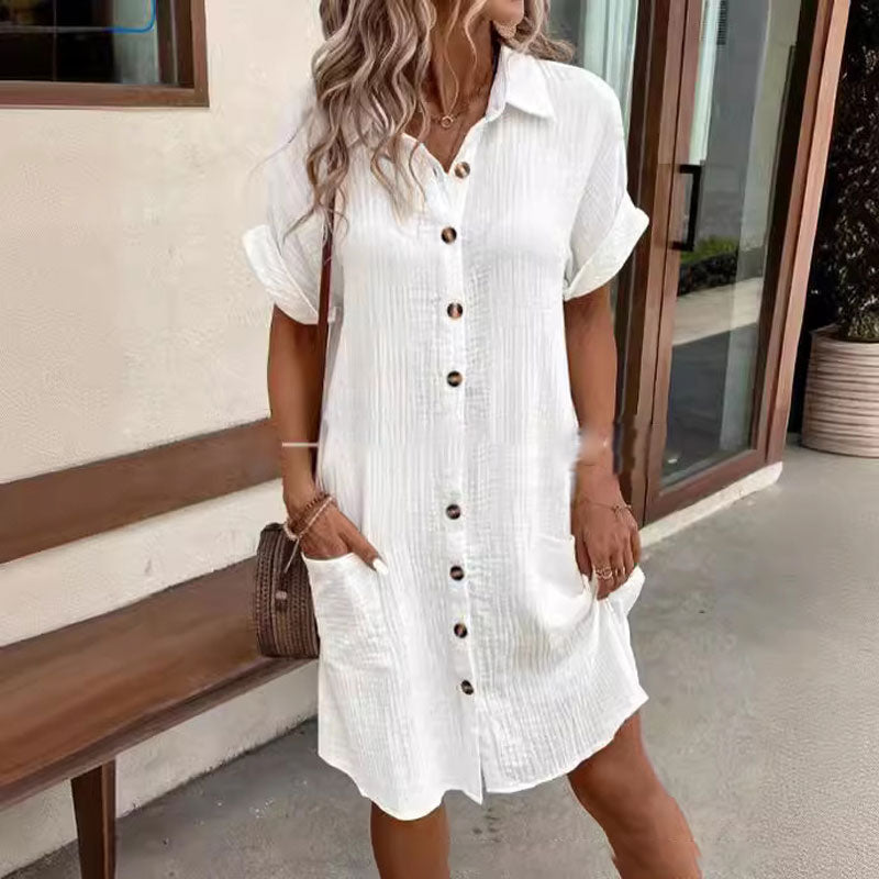 Laluna® | Elegante Damesjurkje met Knoopjes