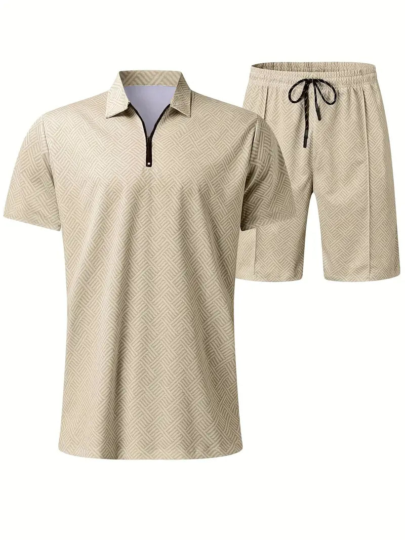 V-Hals Zip-Up Set