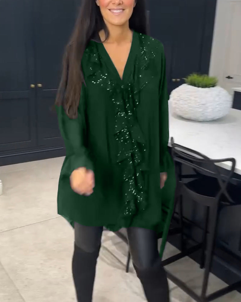 Laluna® | Stijlvolle Blouse met Ruffles