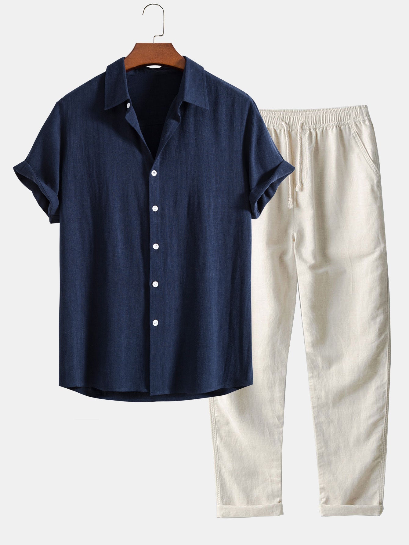 Laluna® | 2-delige Chique Casual Linnen Set