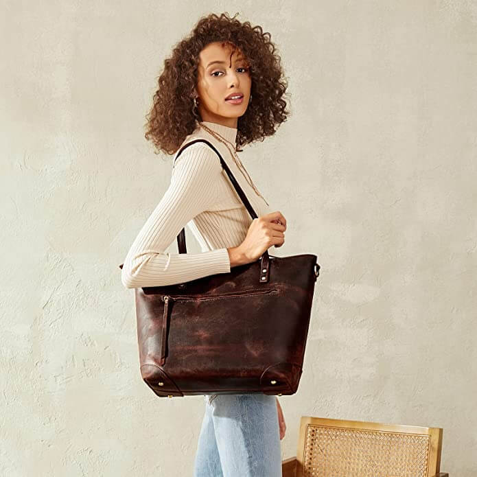 LALUNA® | VINTAGE LEREN TAS