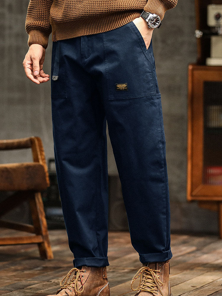 Heren Vintage-Inspiratie Casual Broek