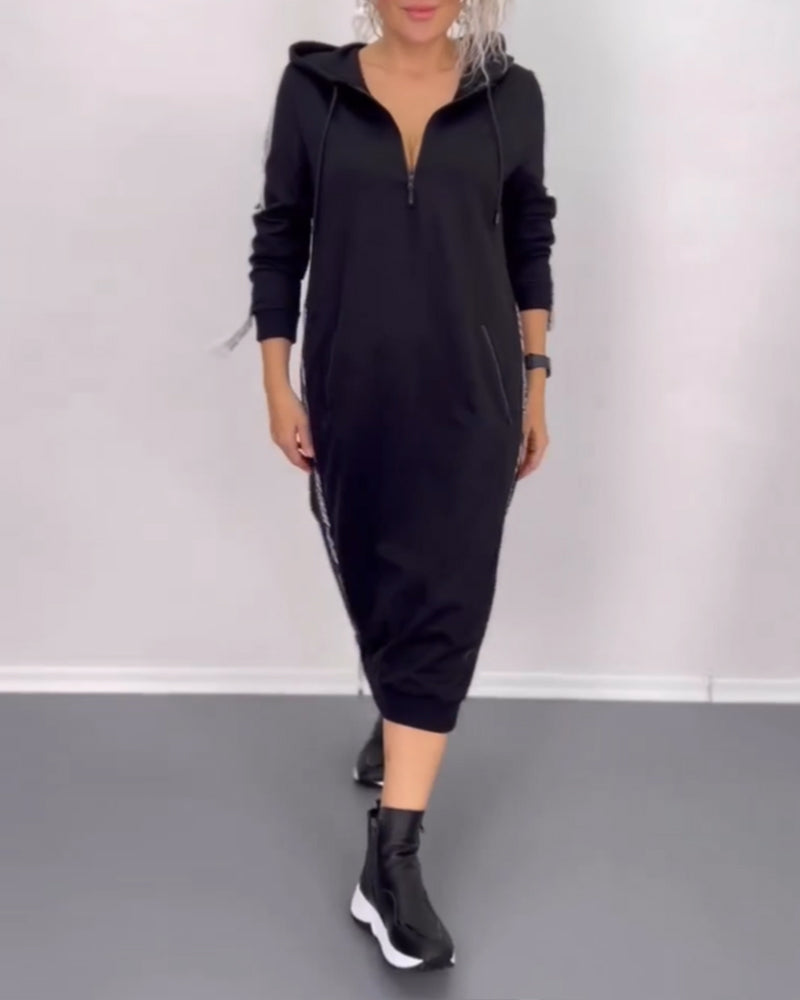 Laluna® | Vrijetijdskleed met ritssluiting en capuchon