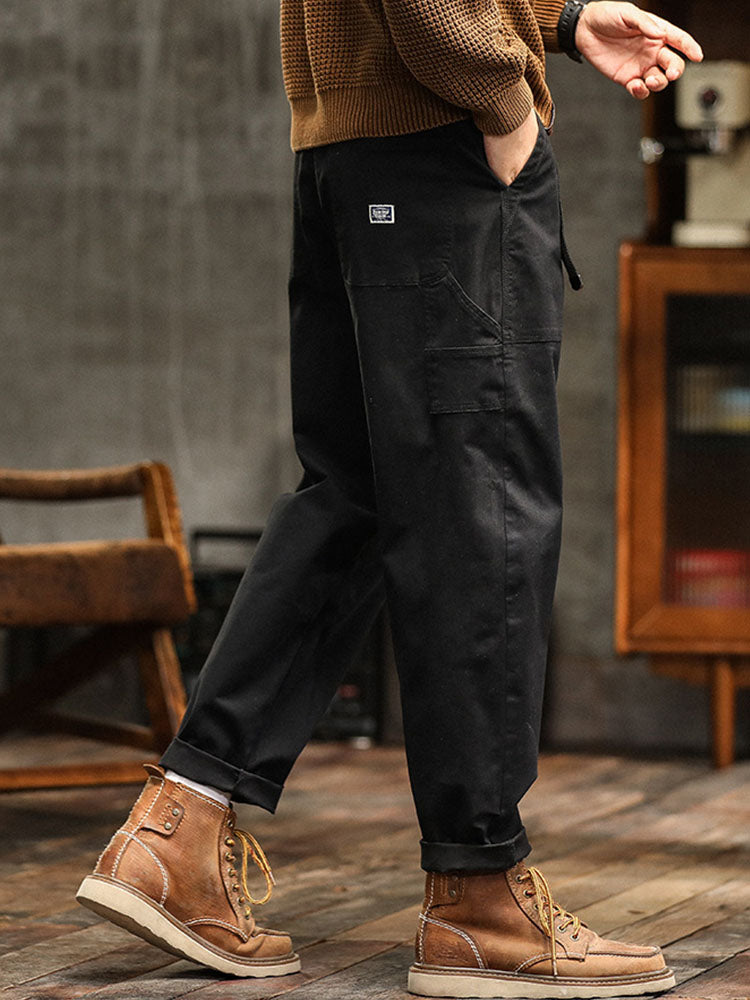 Heren Vintage-Inspiratie Casual Broek
