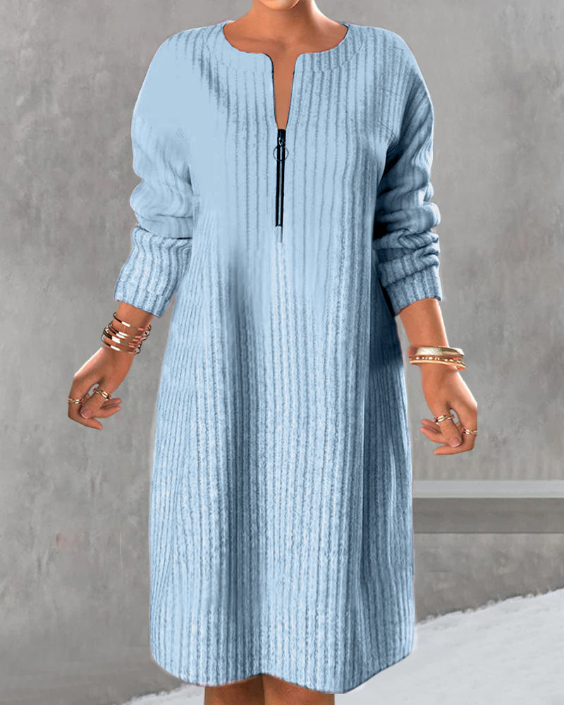 Laluna® | Casual Jurk met Ritssluiting