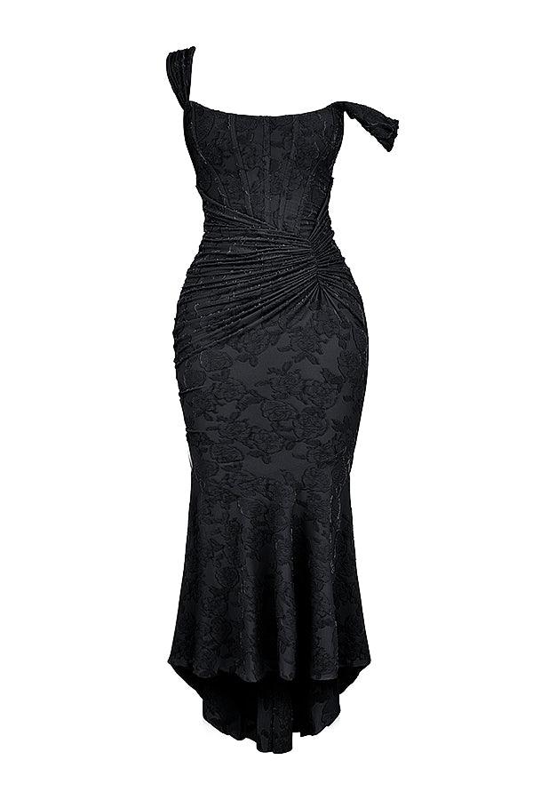 Laluna® | Getextureerd Maxi Jurk