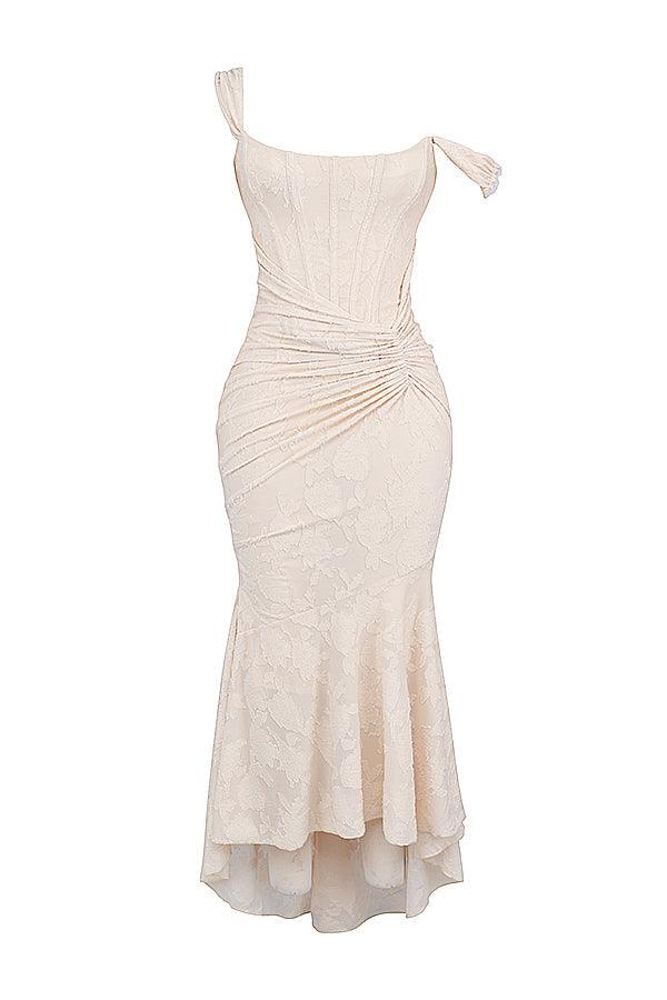 Laluna® | Getextureerd Maxi Jurk