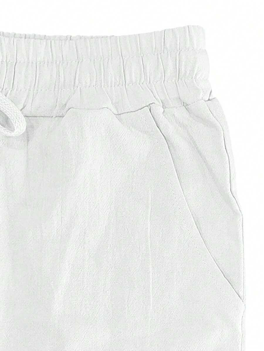 Laluna® | Lichte Linnen Broek met Touw