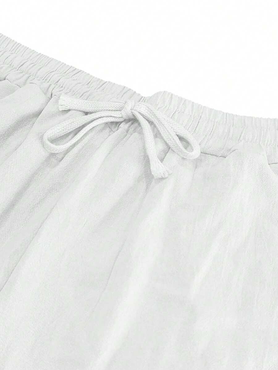 Laluna® | Lichte Linnen Broek met Touw