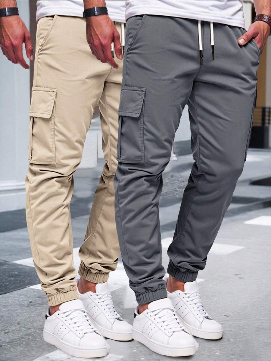 Laluna® | Luchtige Cargo Joggingsbroek met Zakken