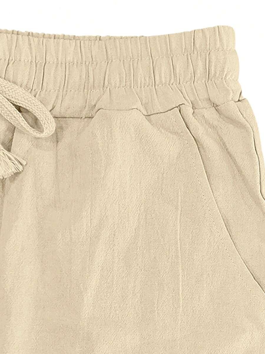 Laluna® | Lichte Linnen Broek met Touw