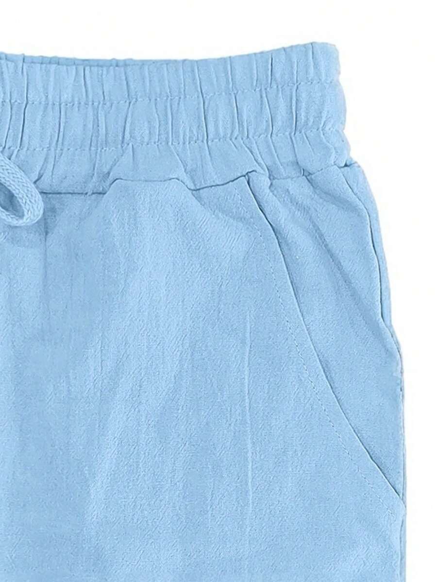 Laluna® | Lichte Linnen Broek met Touw