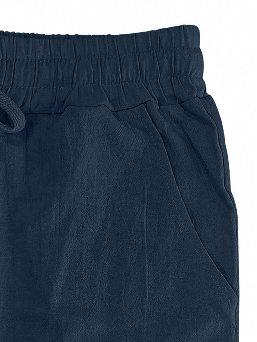 Laluna® | Lichte Linnen Broek met Touw