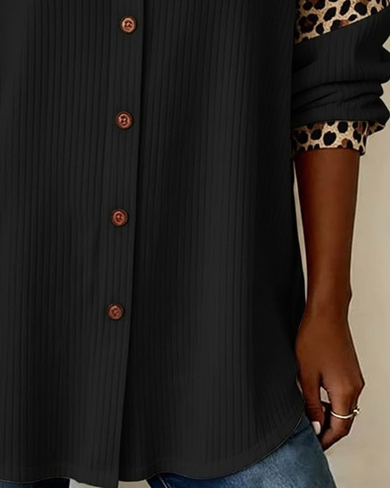 Laluna® | Overhemd met luipaardprint