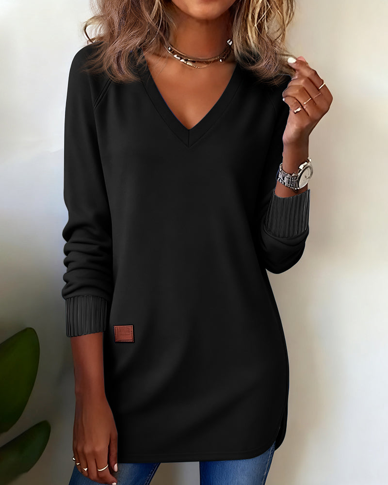 Laluna® | Modieuze Trui met V-Hals