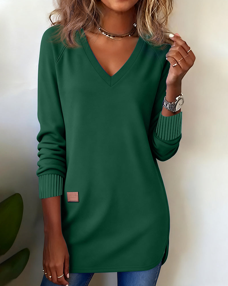 Laluna® | Modieuze Trui met V-Hals