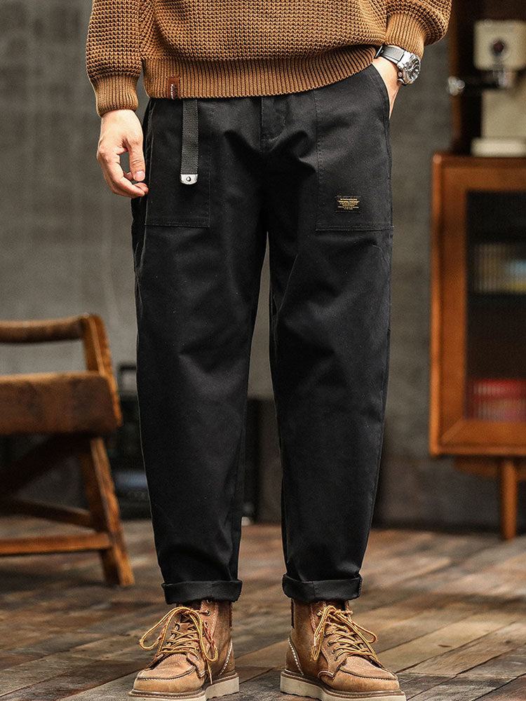 Heren Vintage-Inspiratie Casual Broek