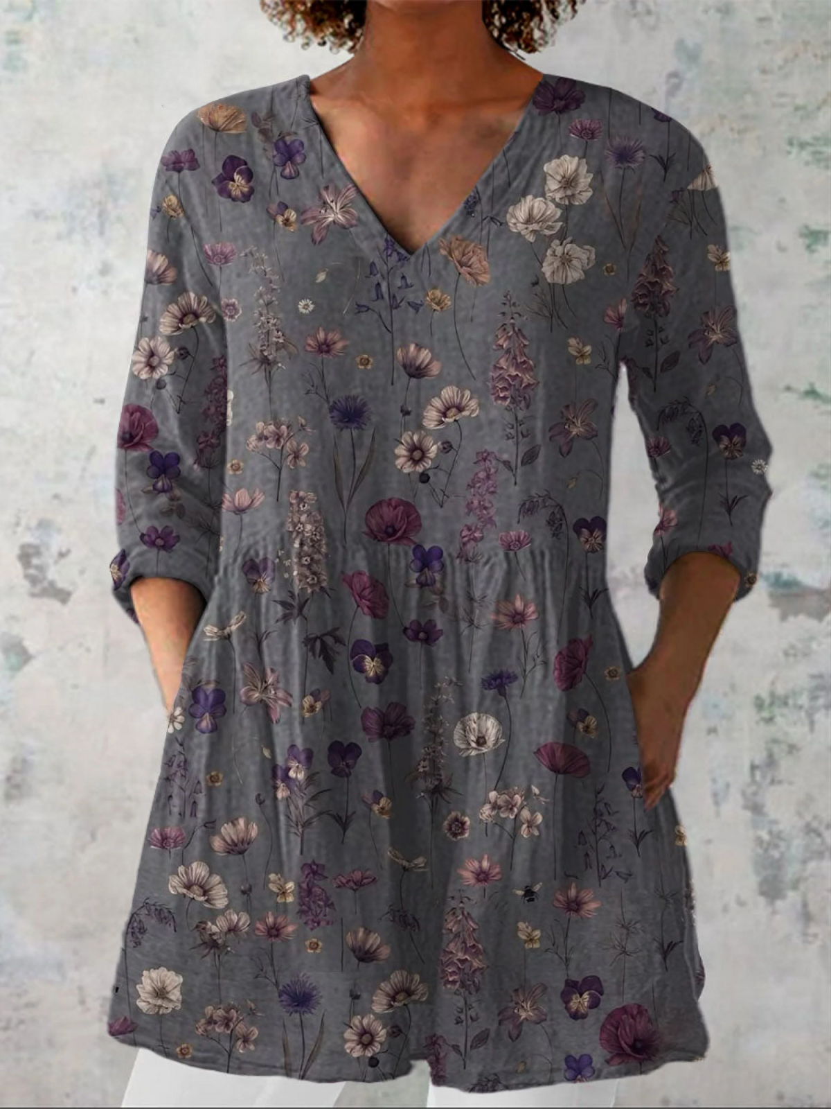 Kira | Lange Blouse met een Indrukwekkend Patroon