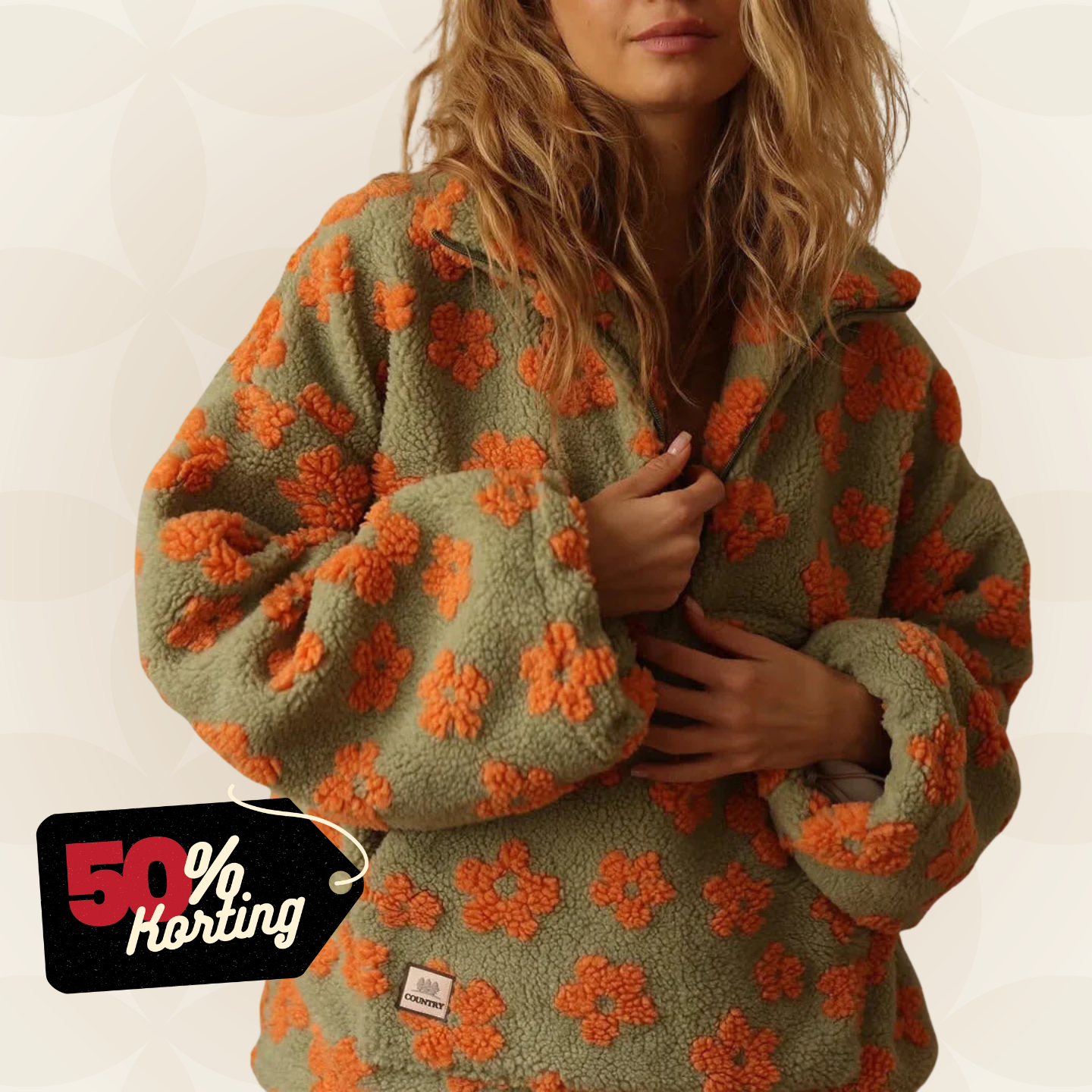 Laluna® | Trui met bloemenprint