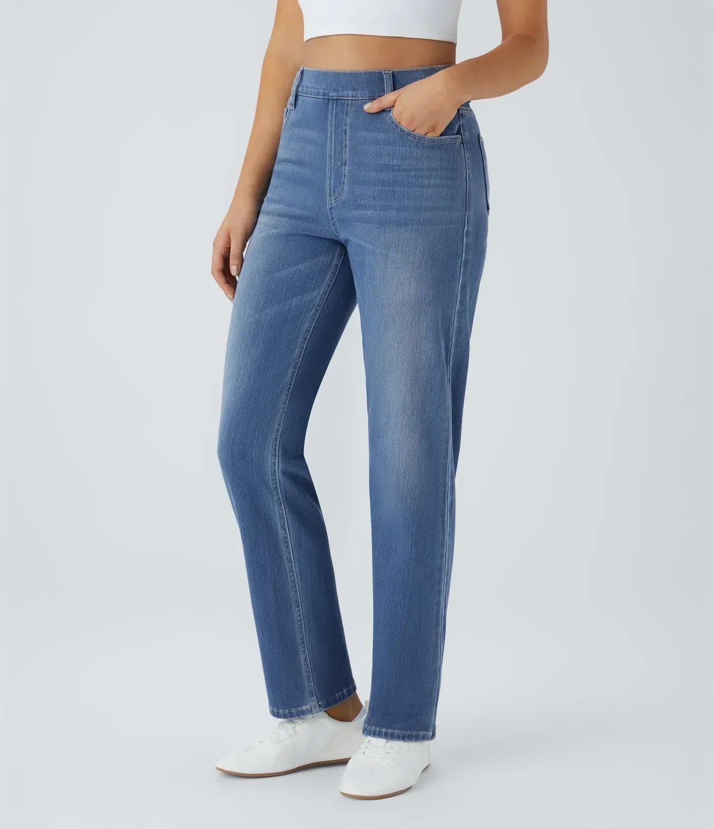 Lotte | Elastische en comfortabele broek met hoge taille