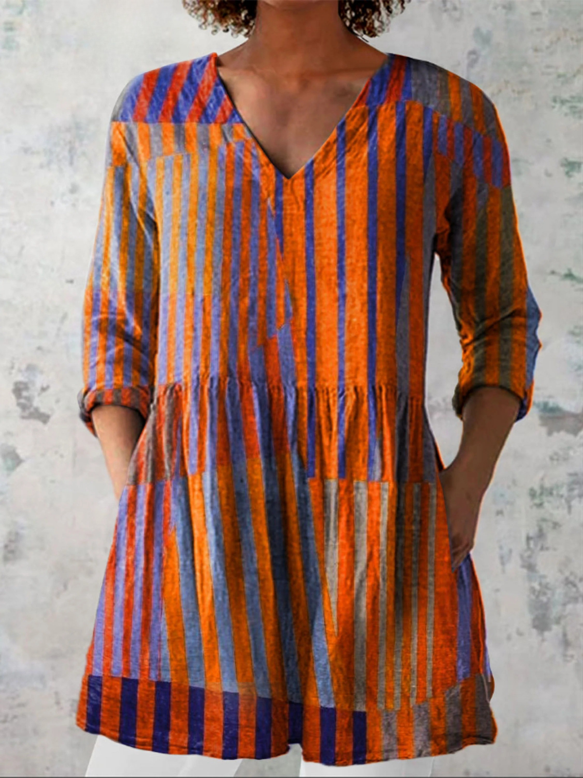 Elowen | Lange Blouse met een uitdrukkelijk patroon