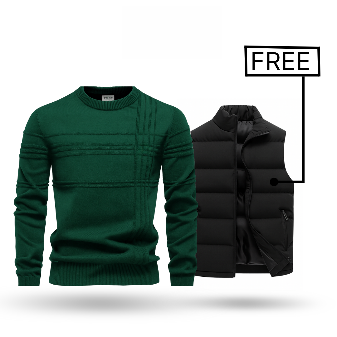 Premium trui + Bodywarmer gratis