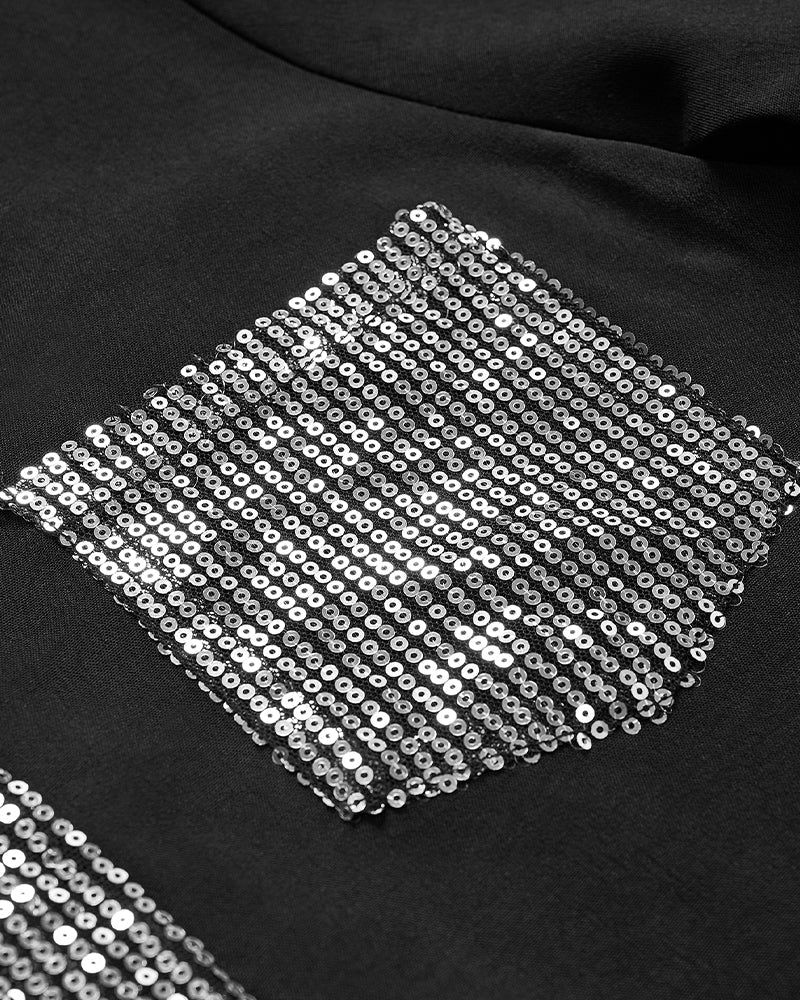 Casual Top met Pailletten Details