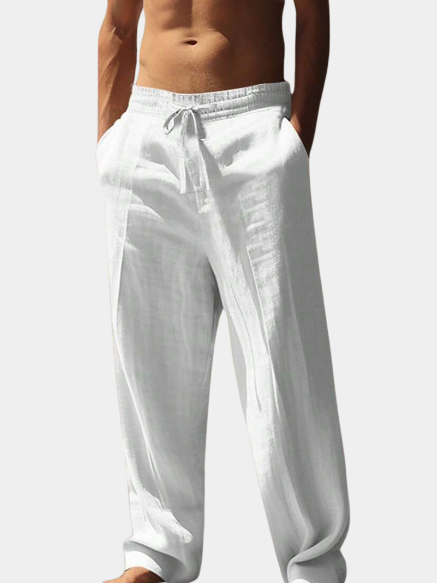 Laluna® | Lichte Linnen Broek met Touw